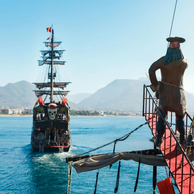 Alanya Pirate Boat Tour with Swimming, Lunch & Animation