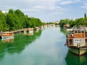 Alanya Manavgat River Boat Trip and Bazaar Tour 