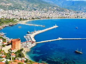 Side to Alanya Tour with Cable Car and Boat to Kleopatra Beach