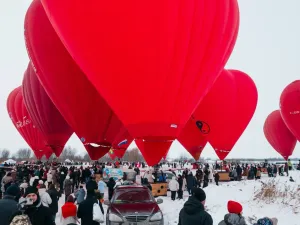 Scenic Hot Air Balloon Flight Over Moscow Countryside